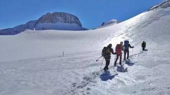 Skitour Olymp aufstieg zum Gipfel