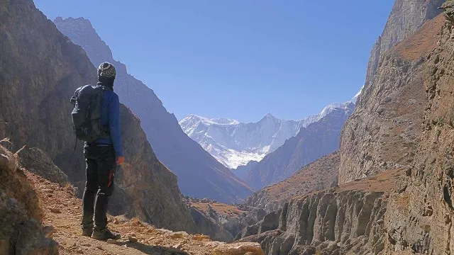 Annapurna Gebirge am Trek nach Manang