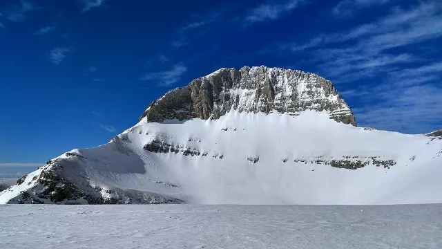 Der Gipfel des Olymp in Griechenland